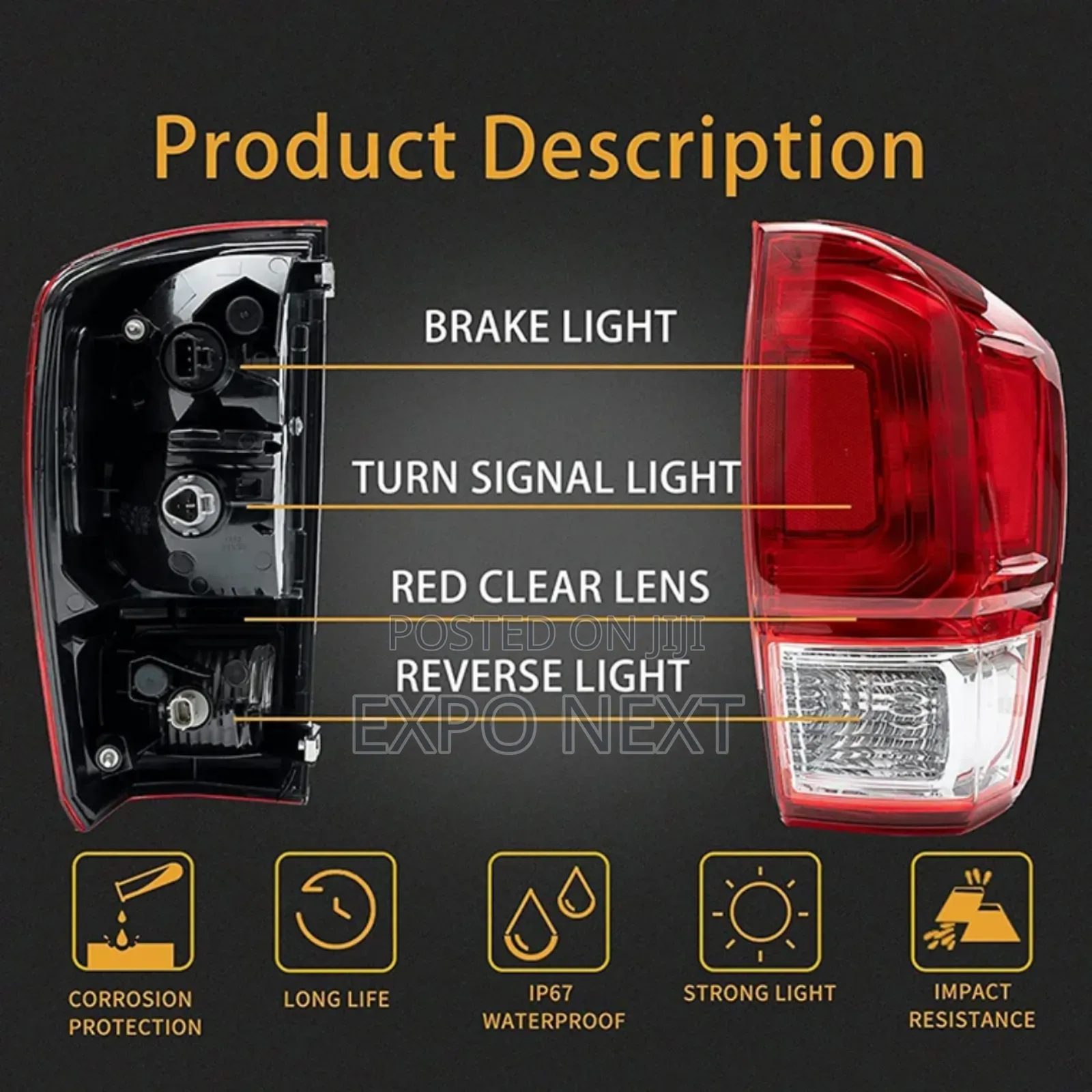 Led Tail Light for Toyota Tacoma 2016-2019