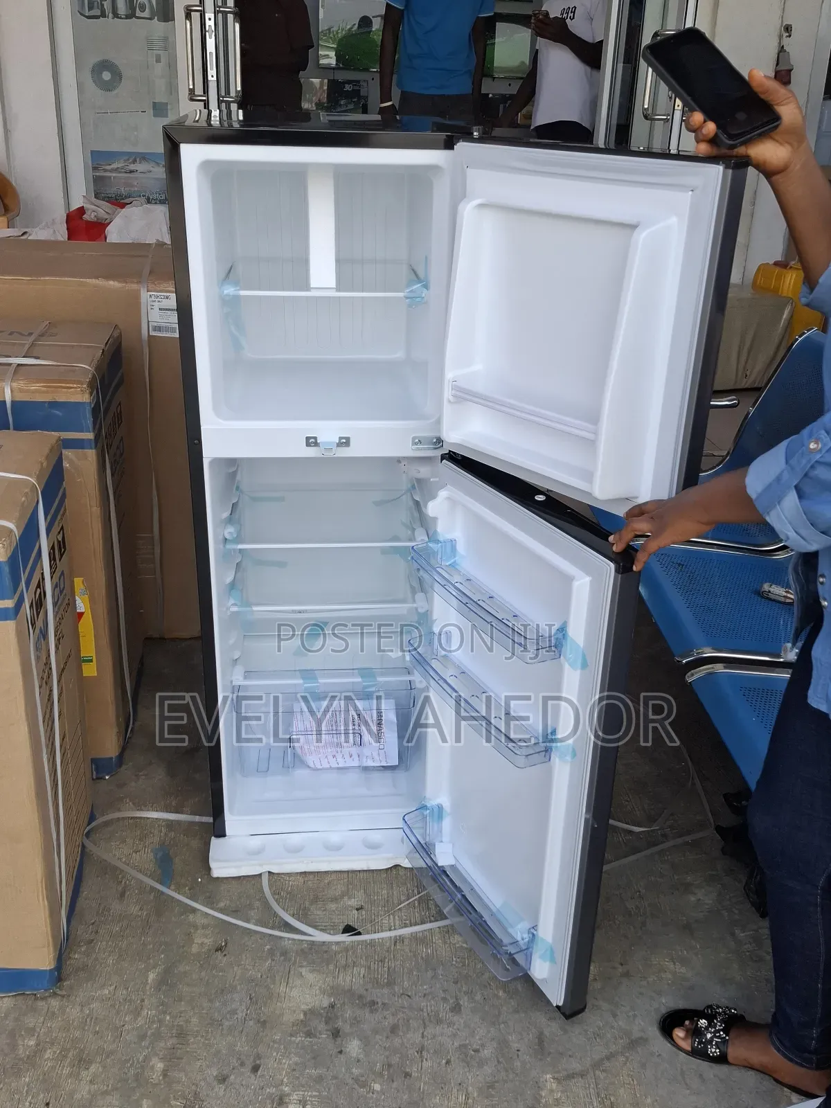Dark Gray Colour Nasco Top Freezer 136litres Brand New for Sale