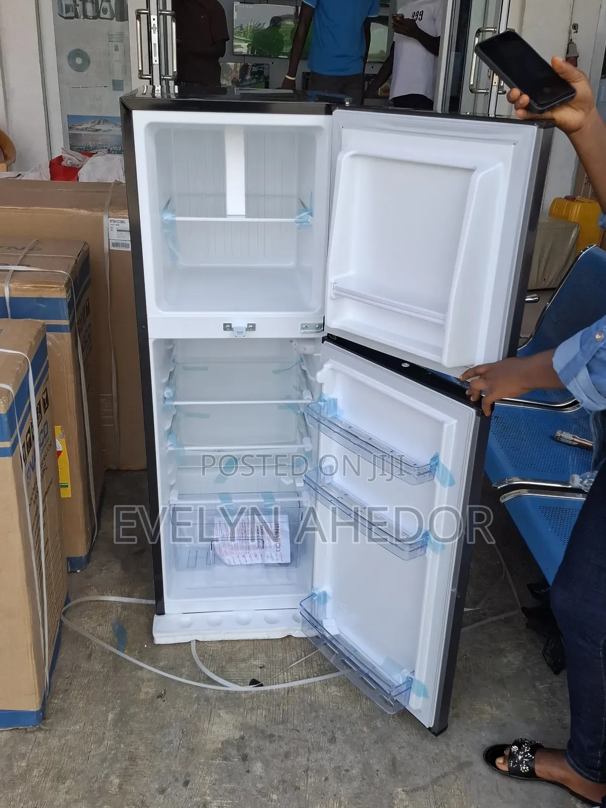 Dark Gray Colour Nasco Top Freezer 136litres Brand New for Sale