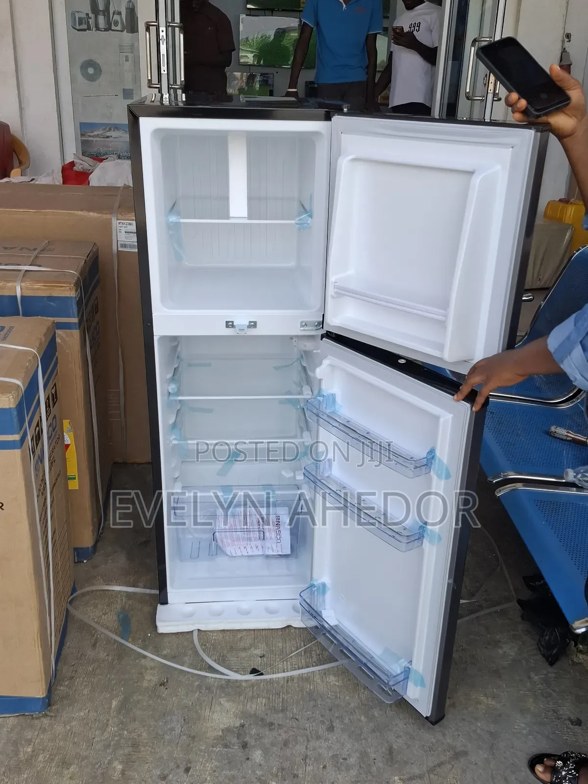 Dark Gray Colour Nasco Top Freezer 136litres Brand New for Sale