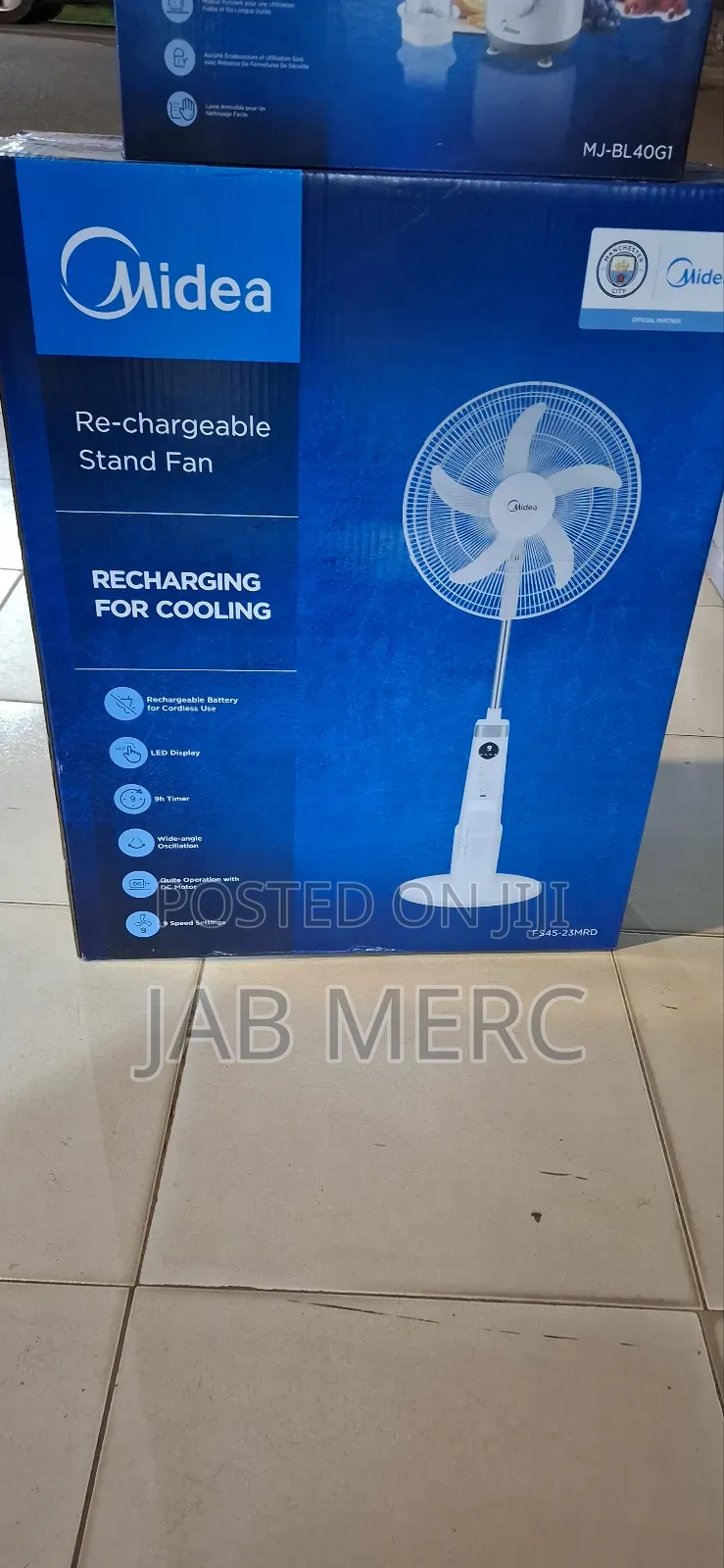 Rechargeable Fans Midea Original More Hours New