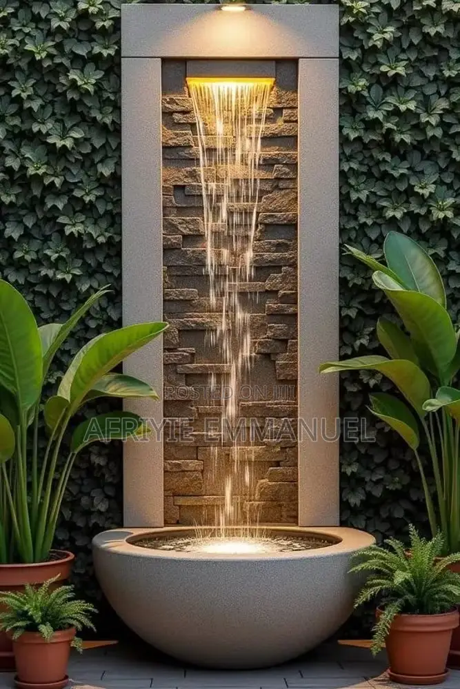 Water Fountain and Gardens