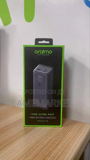 Oraimo Powerjet 27600mah 130w Ultra Fast Power Bank for Laptop Phone