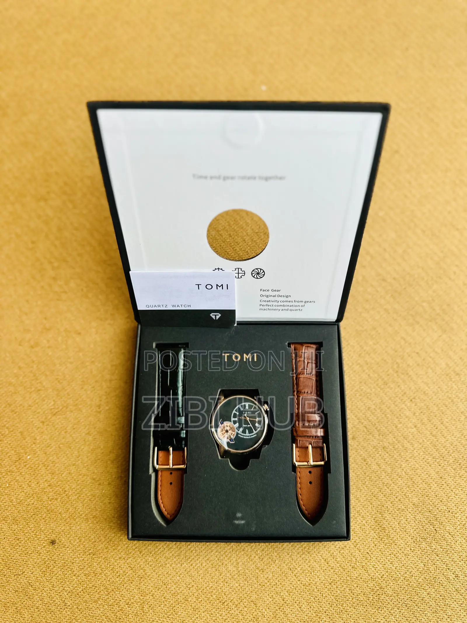 Original Tomi Face Gear Double Strap Watch