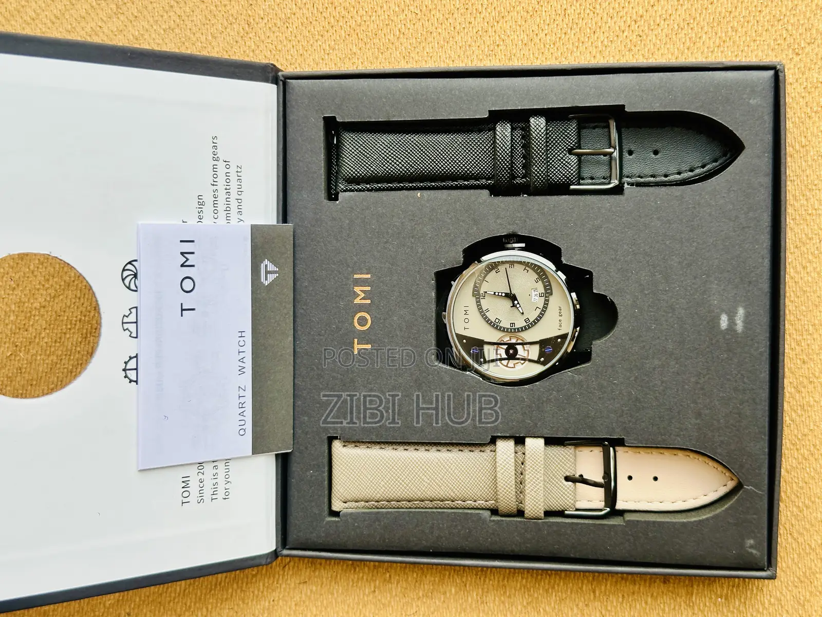 Original Tomi Face Gear Double Strap Watch