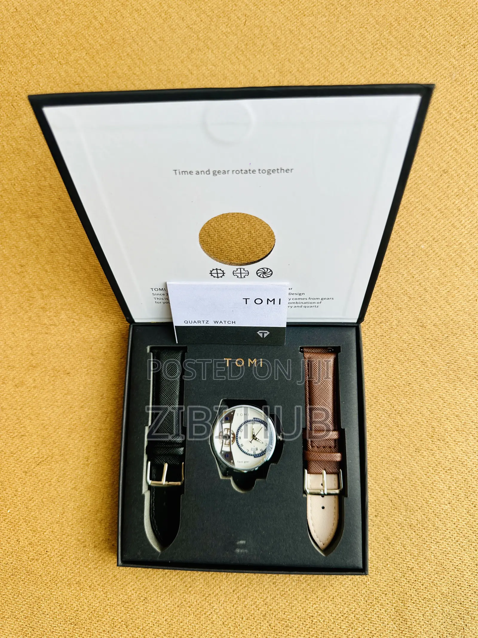 Original Tomi Face Gear Double Strap Watch