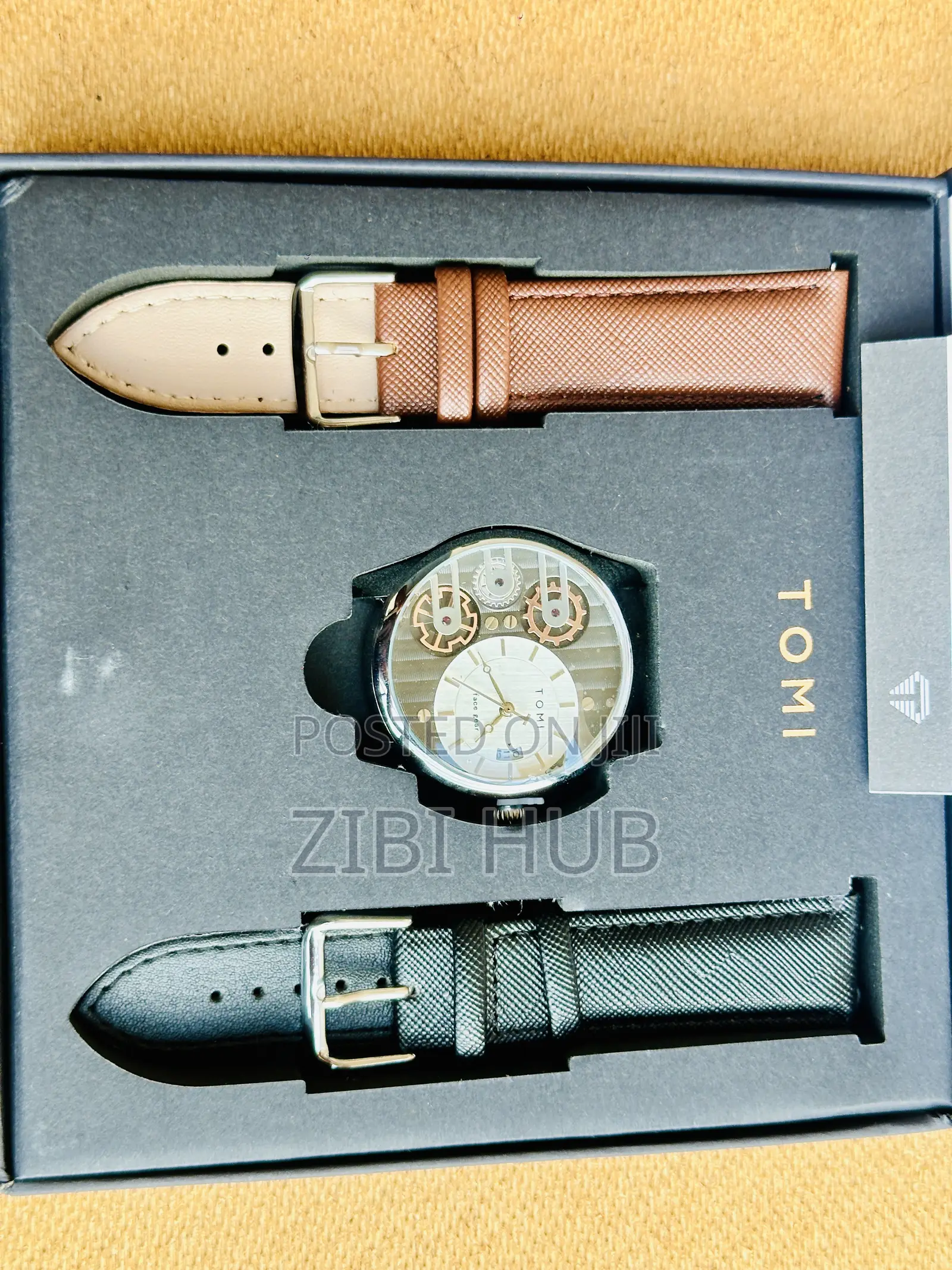 Original Tomi Face Gear Double Strap Watch