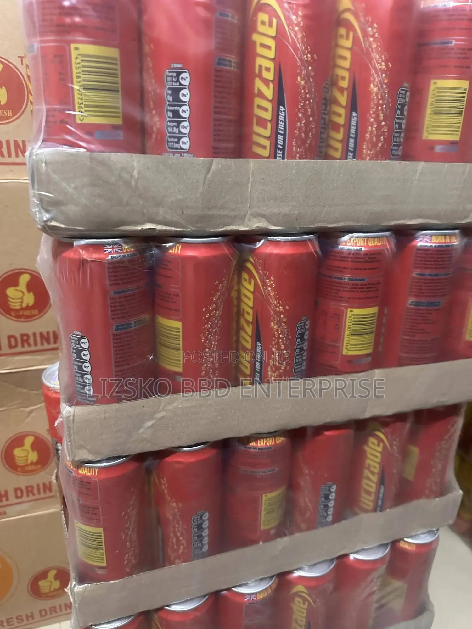 Lucozade Can Available for Bulk Purchase