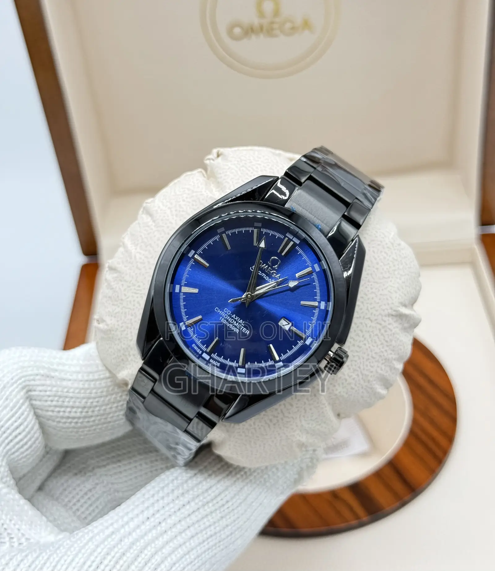 Omega Seamaster Aqua Terra - Black Blue Color Display All as Seen