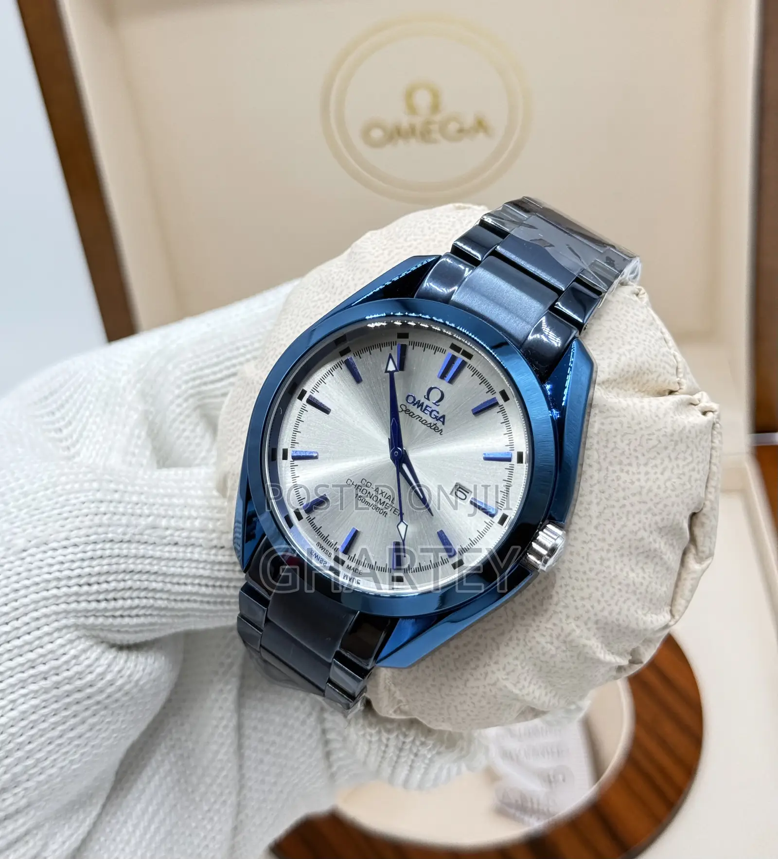 Omega Seamaster Aqua Terra - Black Blue Color Display All as Seen