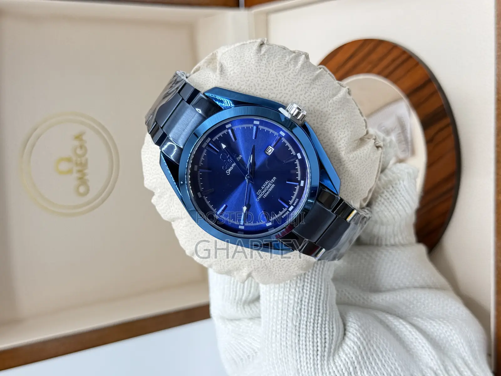 Omega Seamaster Aqua Terra - Black Blue Color Display All as Seen
