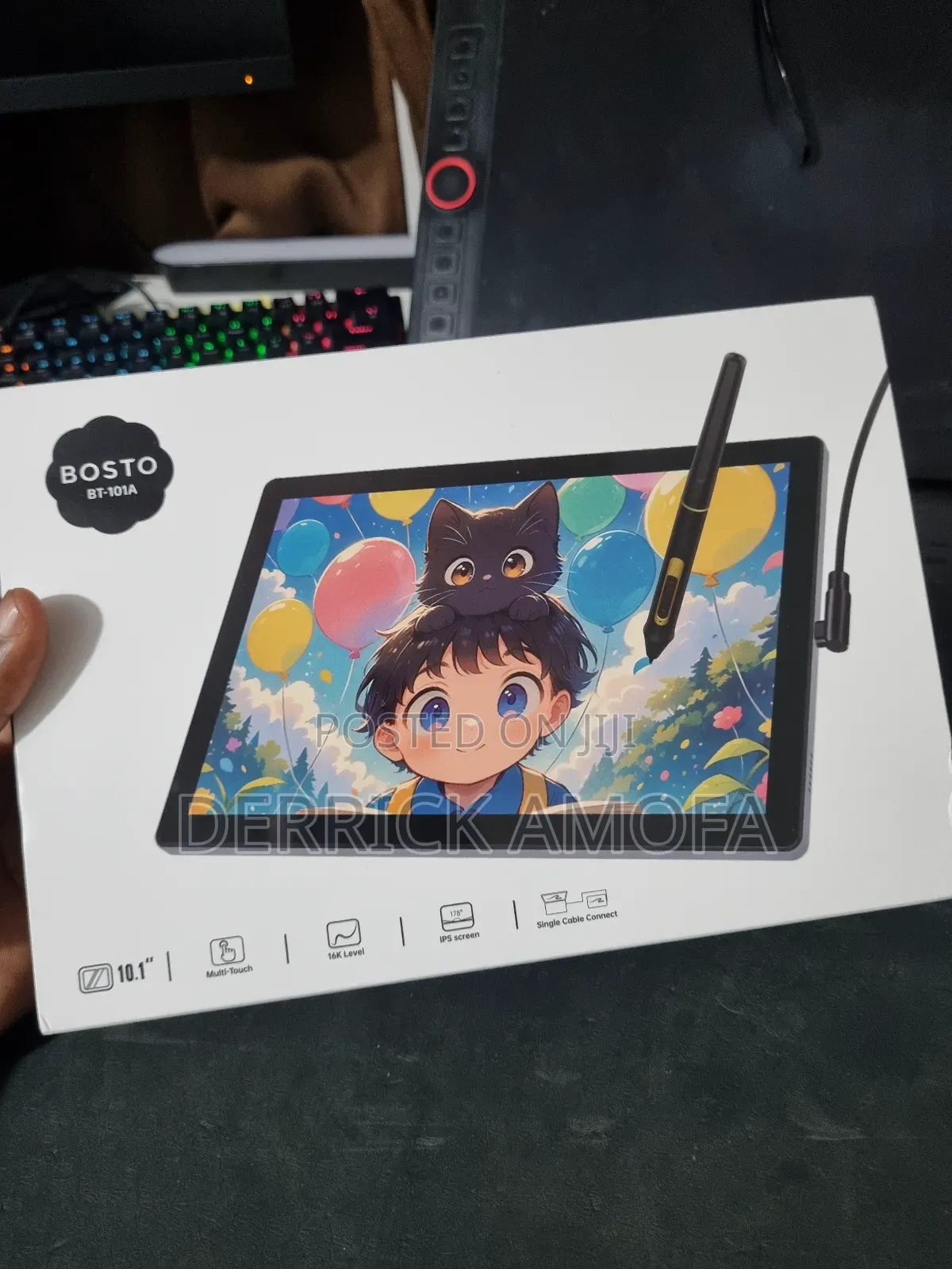 New BOSTO 16HD Graphics Drawing Tablet 4 GB Gray