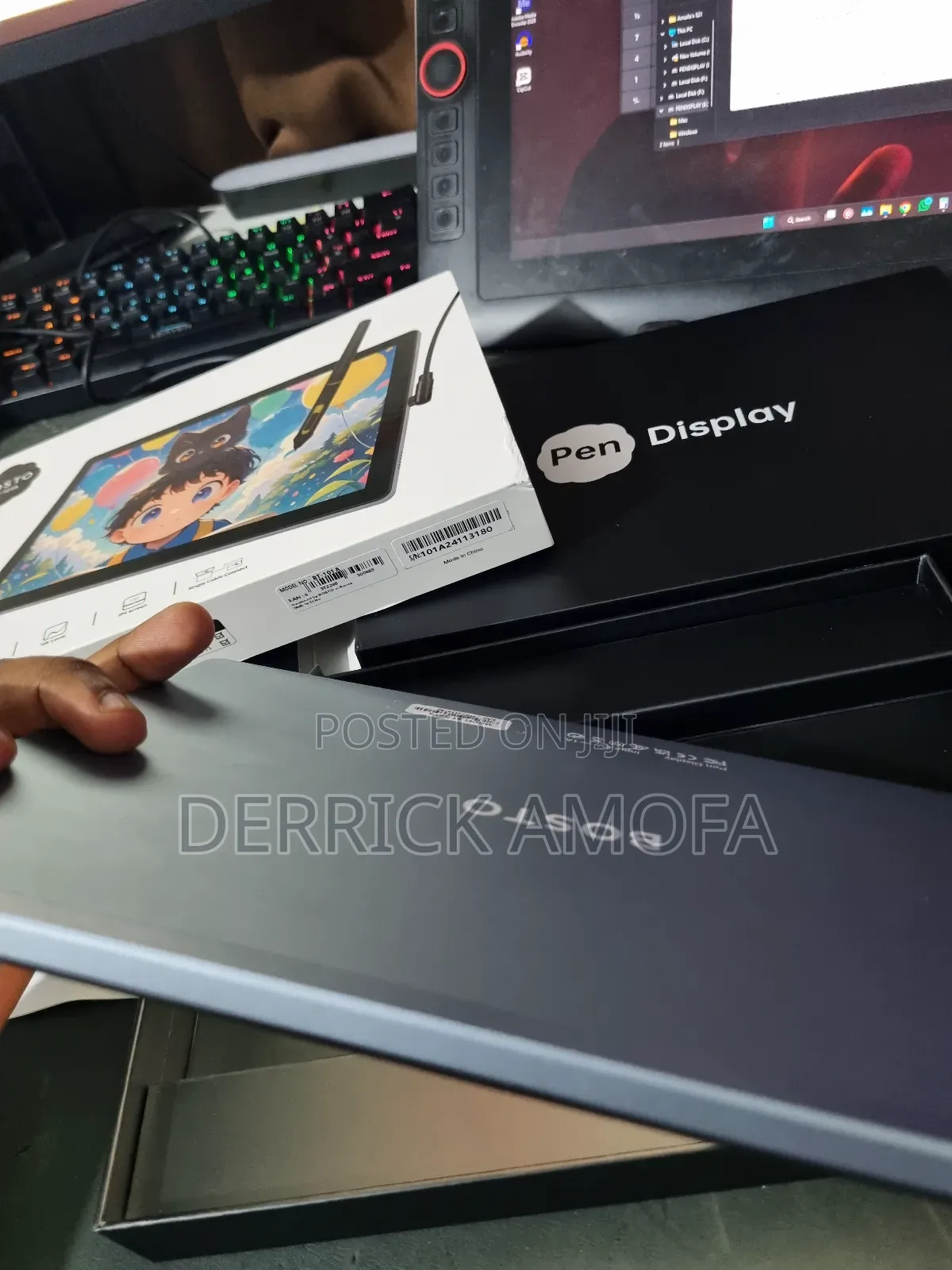 New BOSTO 16HD Graphics Drawing Tablet 4 GB Gray
