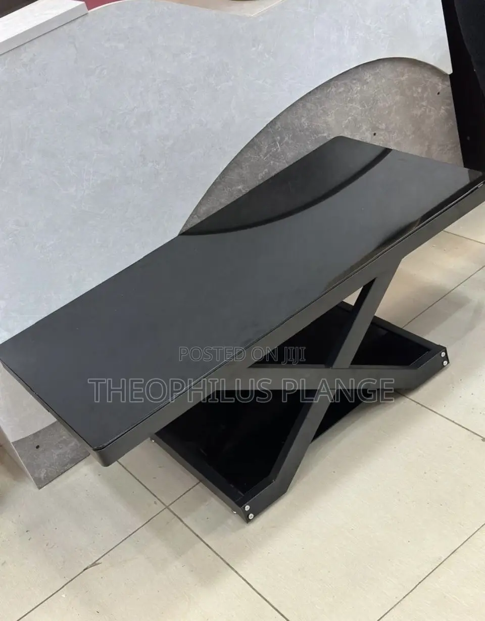 All Black Glass Living Room Table/ Center Table