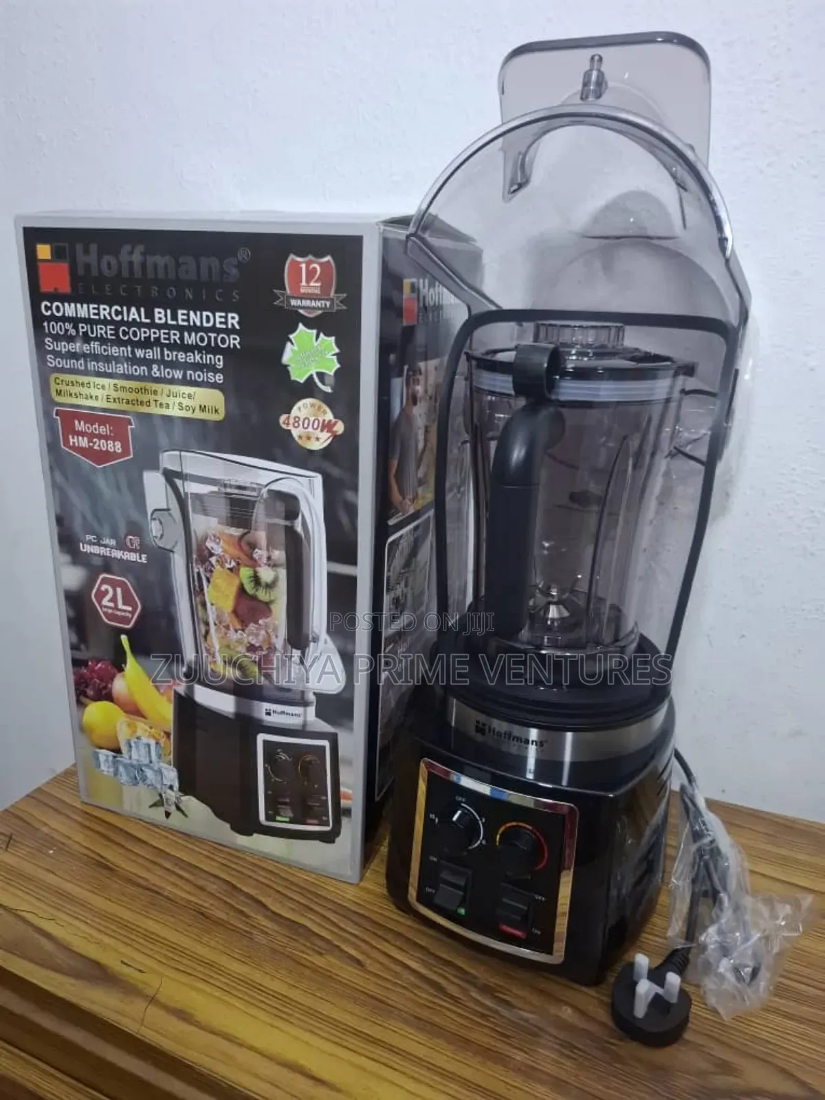 Hoffman 2.L High Power 4800w Soundproof Blender