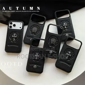 Chrome Hearts Leather Case for iPhone 17 Pro and Pro Max