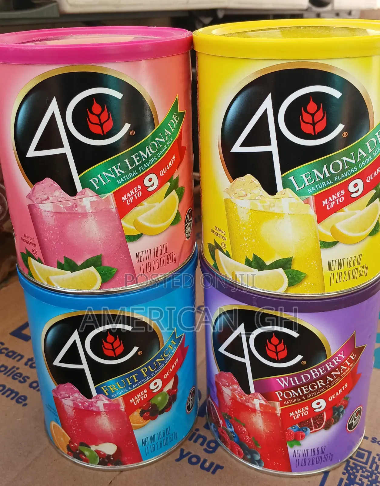 4c Natural Flavors Drink Mix, 527g