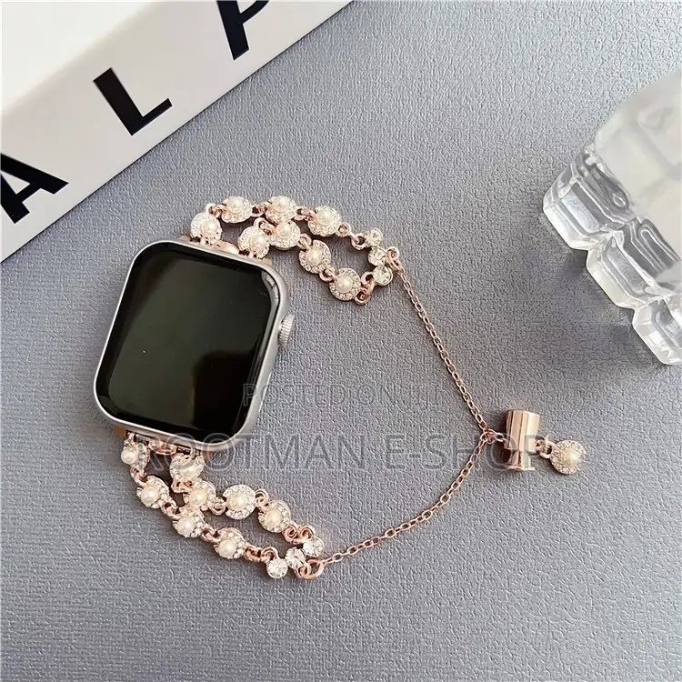 Rhinestone Pearl Band For Apple Watch Ultra/Series 9–1 (42–49mm)
