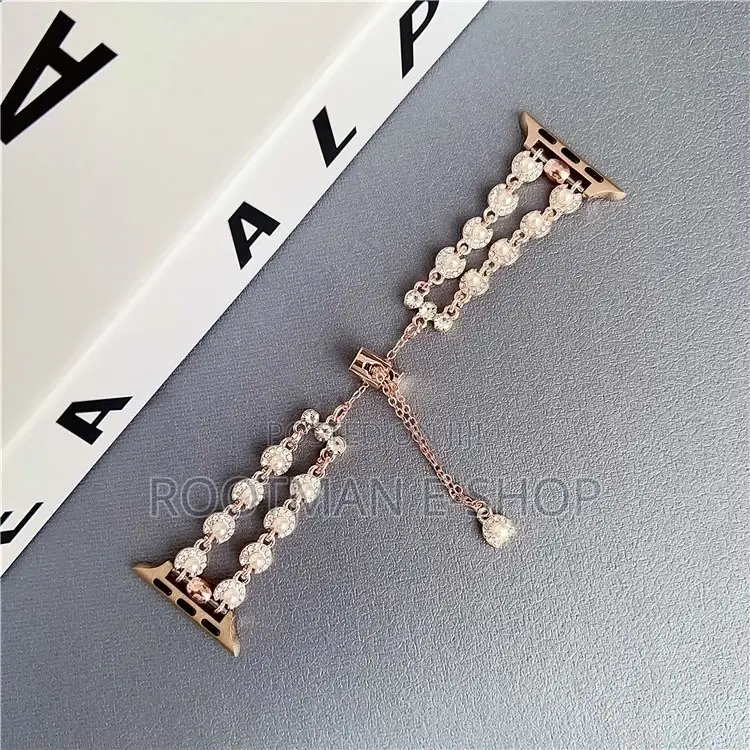Rhinestone Pearl Band For Apple Watch Ultra/Series 9–1 (42–49mm)