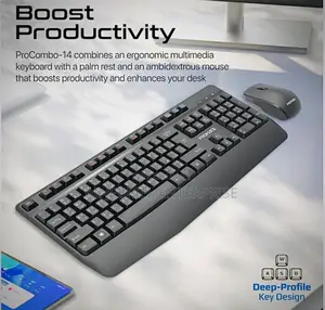 Promate Wireless Keyboard + Mouse