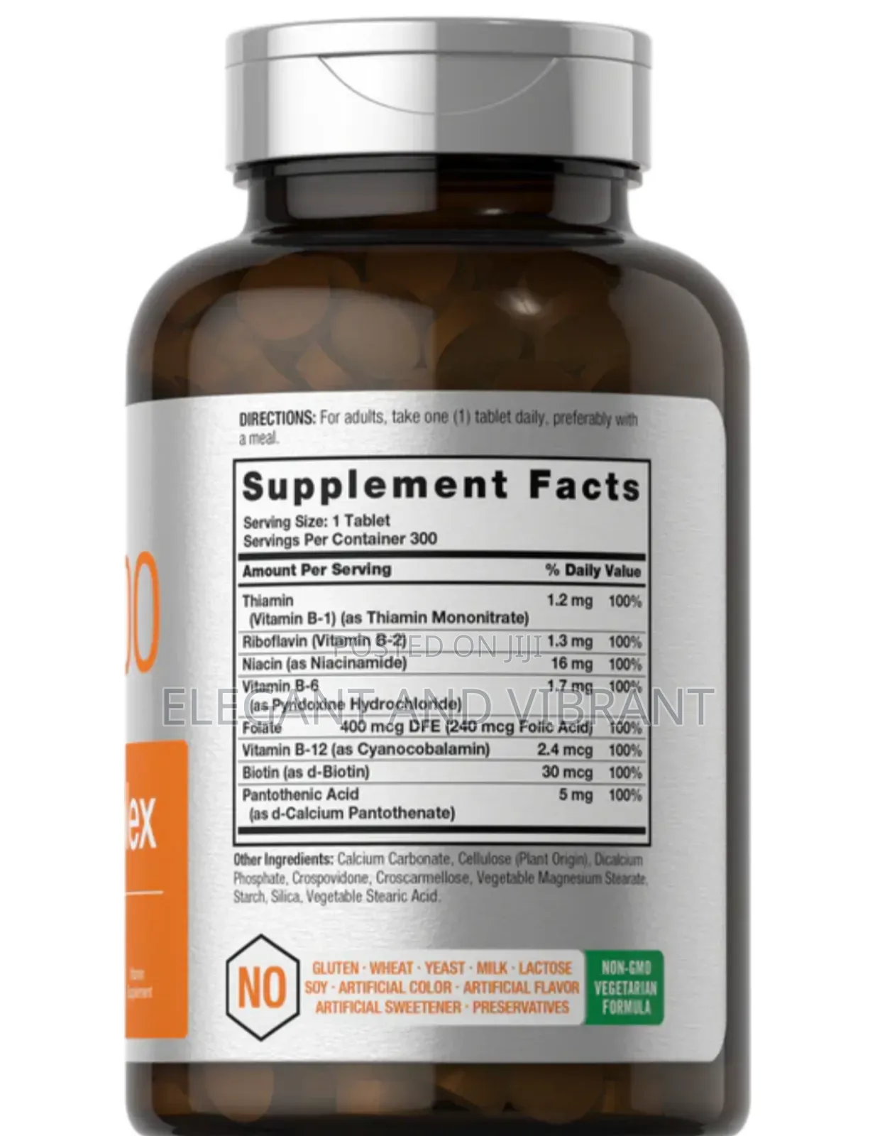 Vitamin B-100 Complex | 300 Tablets