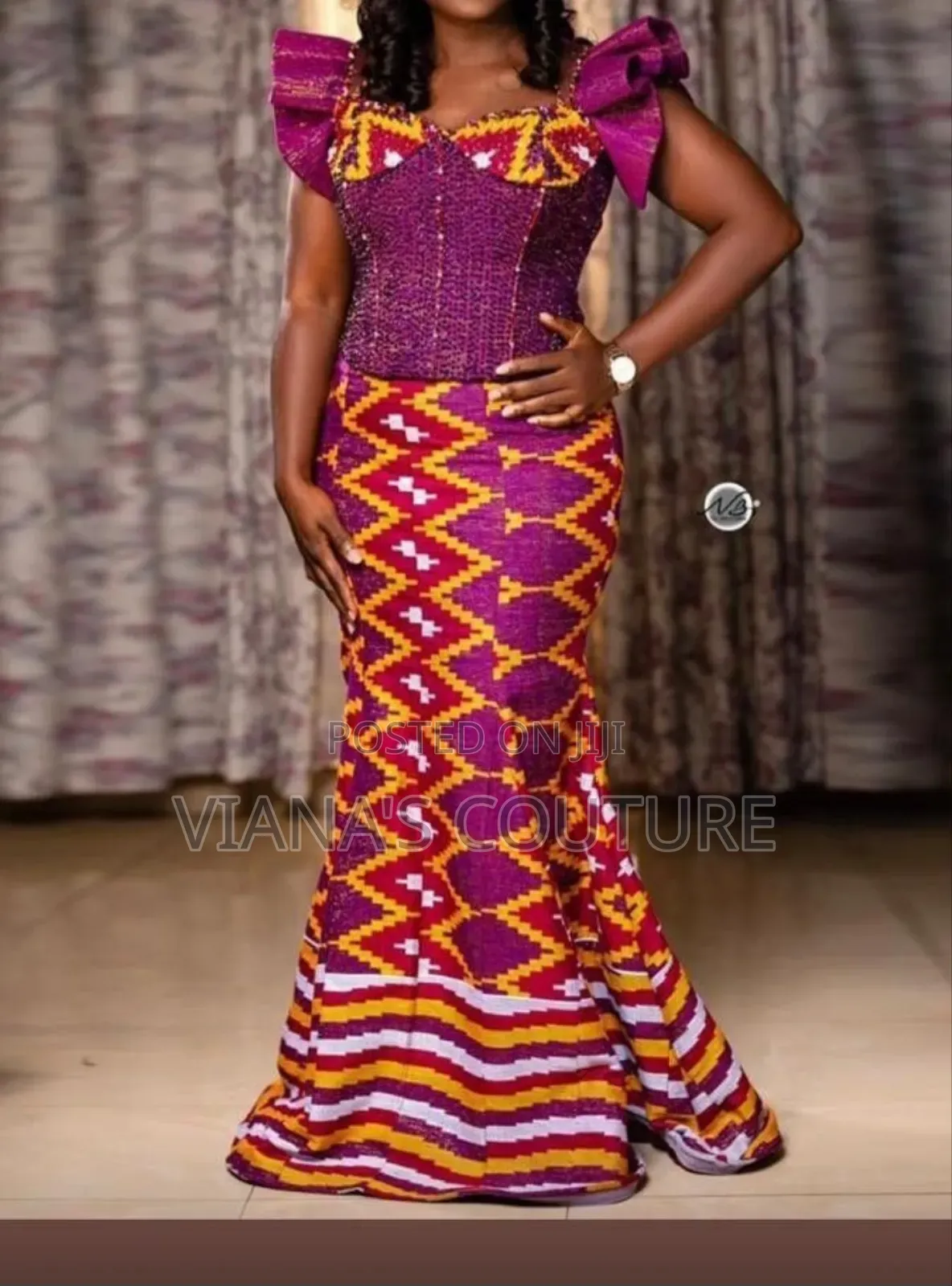 Kente Sewing + Beading For Wedding Engagement