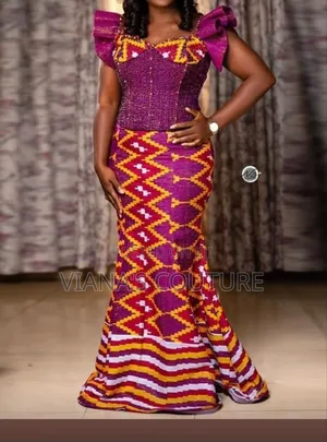 Kente Sewing + Beading For Wedding Engagement
