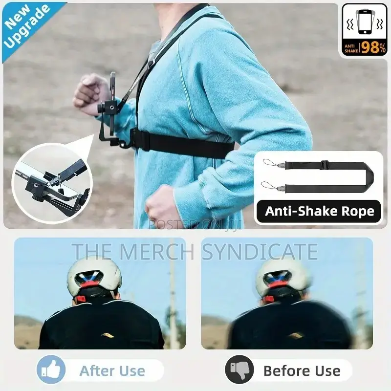 7in1 Handsfree Pov Vlog Sports Chest Mount Holder For Phones Cameras