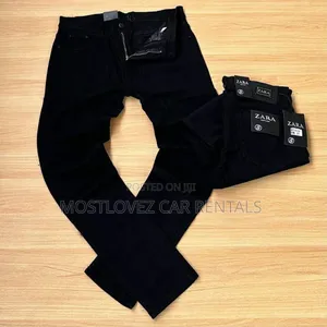 Zara Black Jeans Trousers For Sale In Labadi