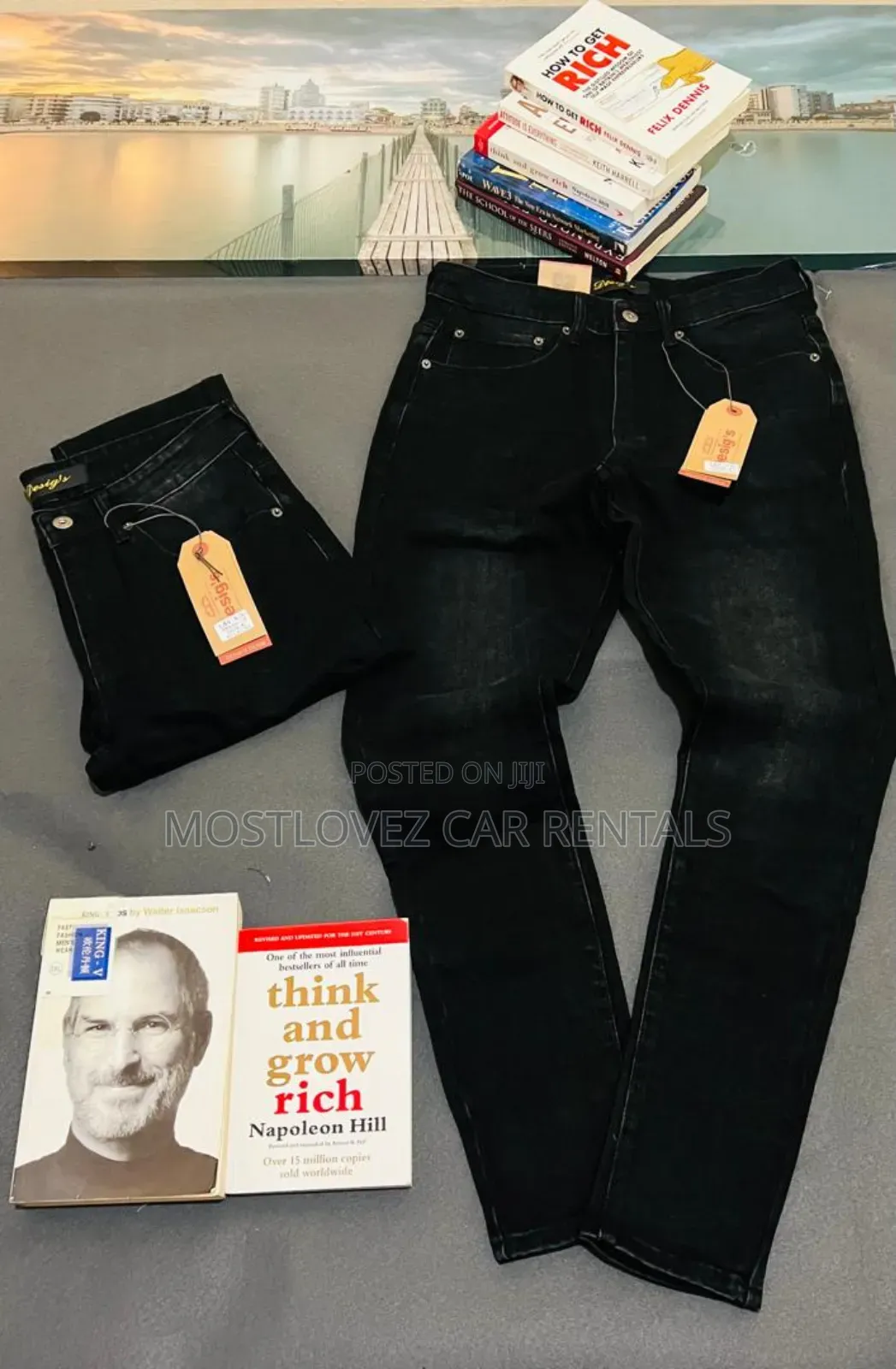 Men's Blue Jean Trousers For Sale