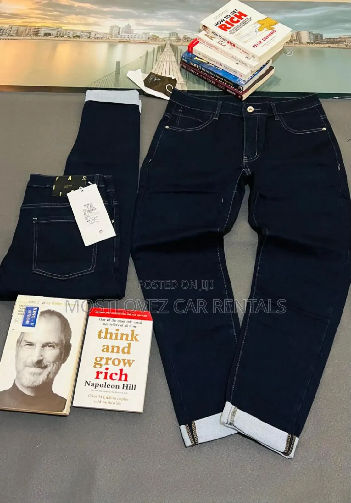 Men's Blue Jean Trousers For Sale