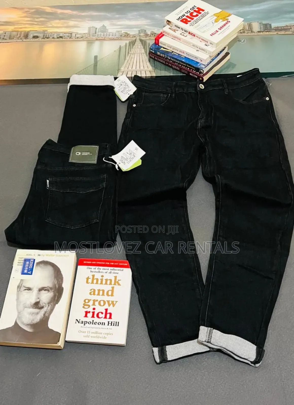 Men's Blue Jean Trousers For Sale