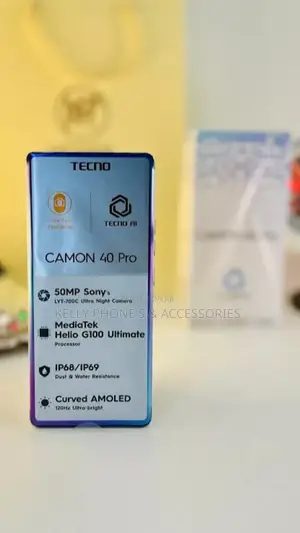 New Tecno Camon 40 Pro 256 GB Black