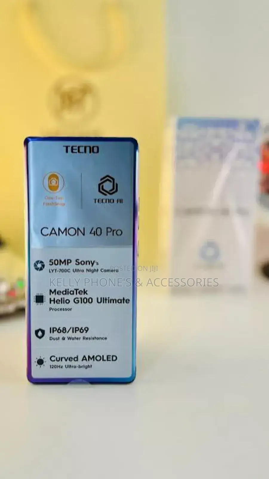 New Tecno Camon 40 Pro 256 GB Black