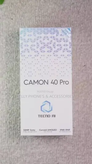 New Tecno Camon 40 Pro 256 GB Black