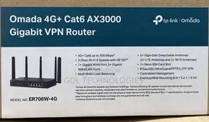 Tp Link Omada 4g+ Cat6 Ax3000 Gigabit VPN Router Er706w-4g