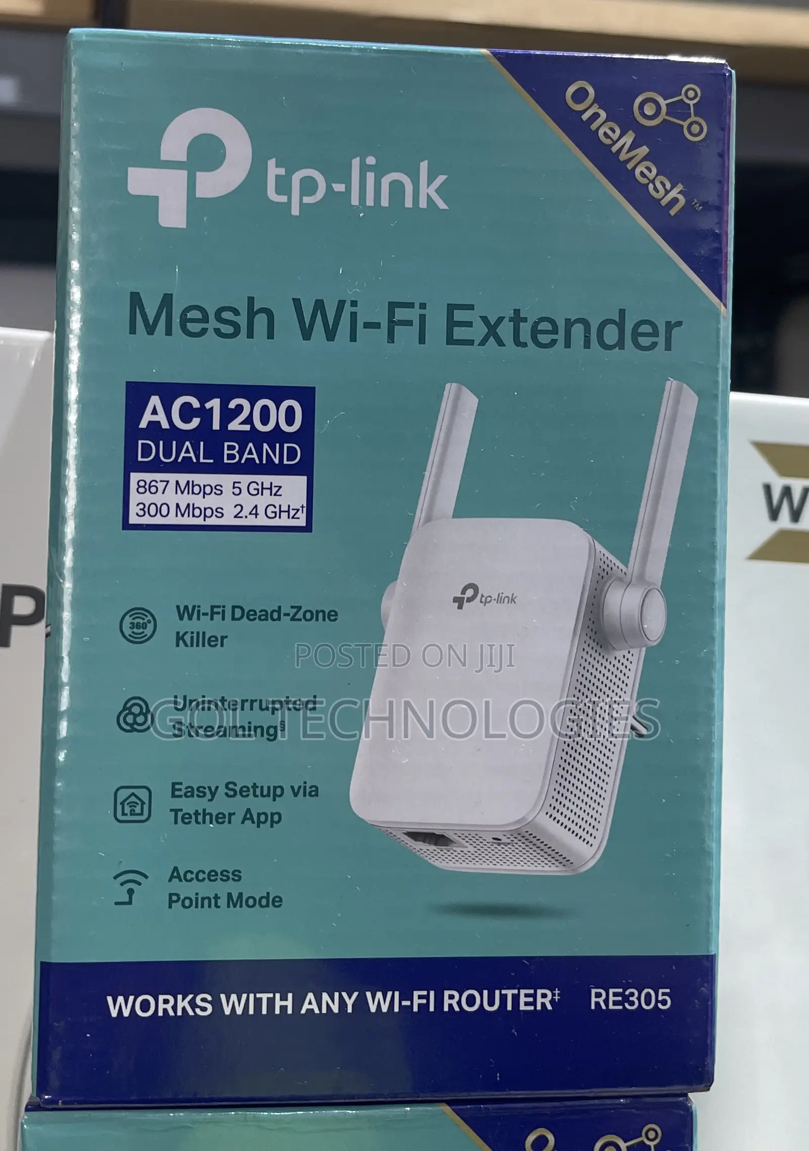 Tp Link Mesh Wi-Fi Extender Ac1200 Dual Band 5 GHZ 2.4 GHZ