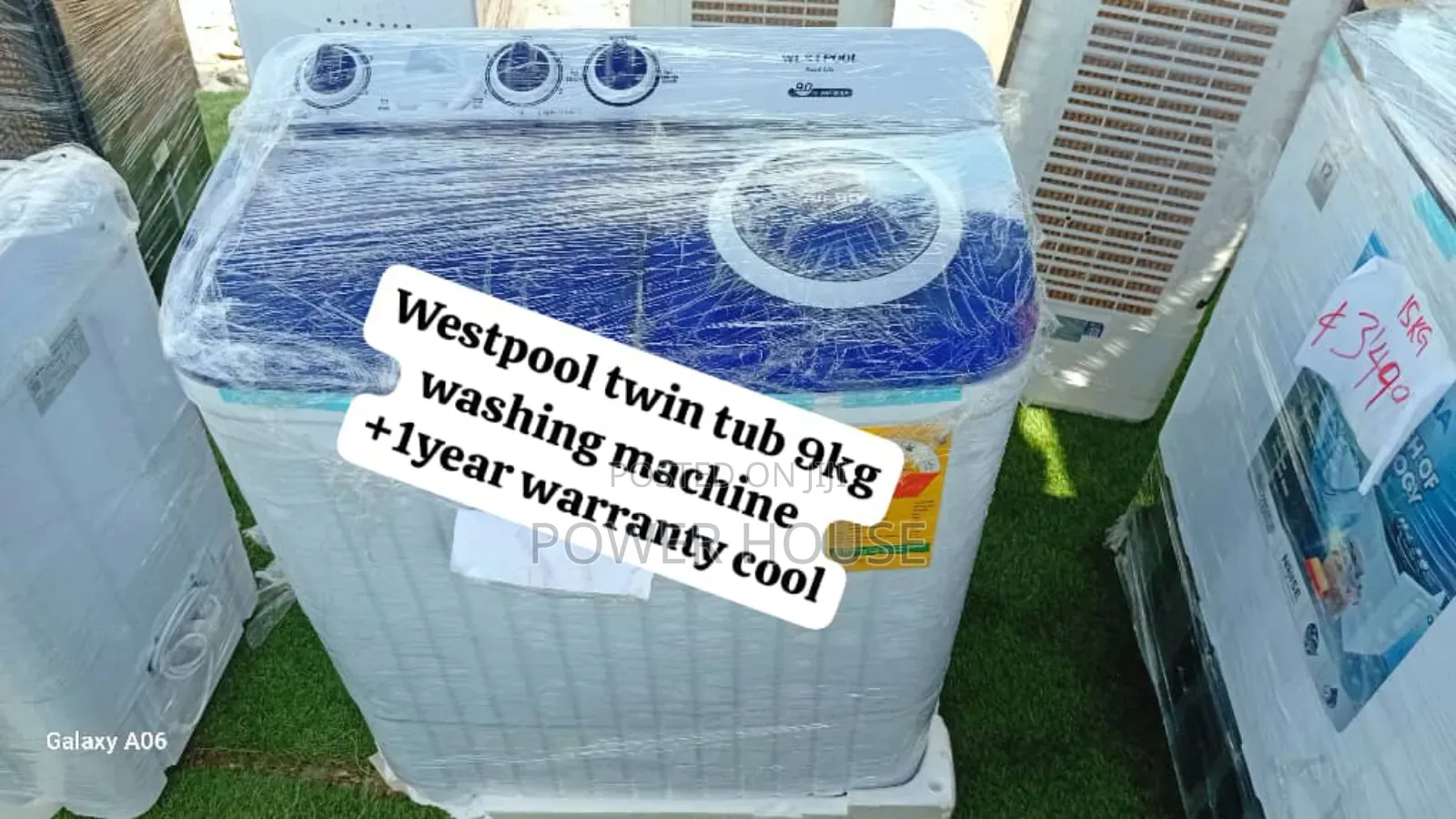 Westpool 9kg Twin Tub Washing Machine – Heavy-Duty Fast Washing Spin