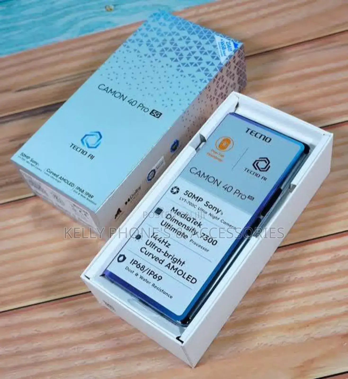 New Tecno Camon 40 Pro 256 GB Blue