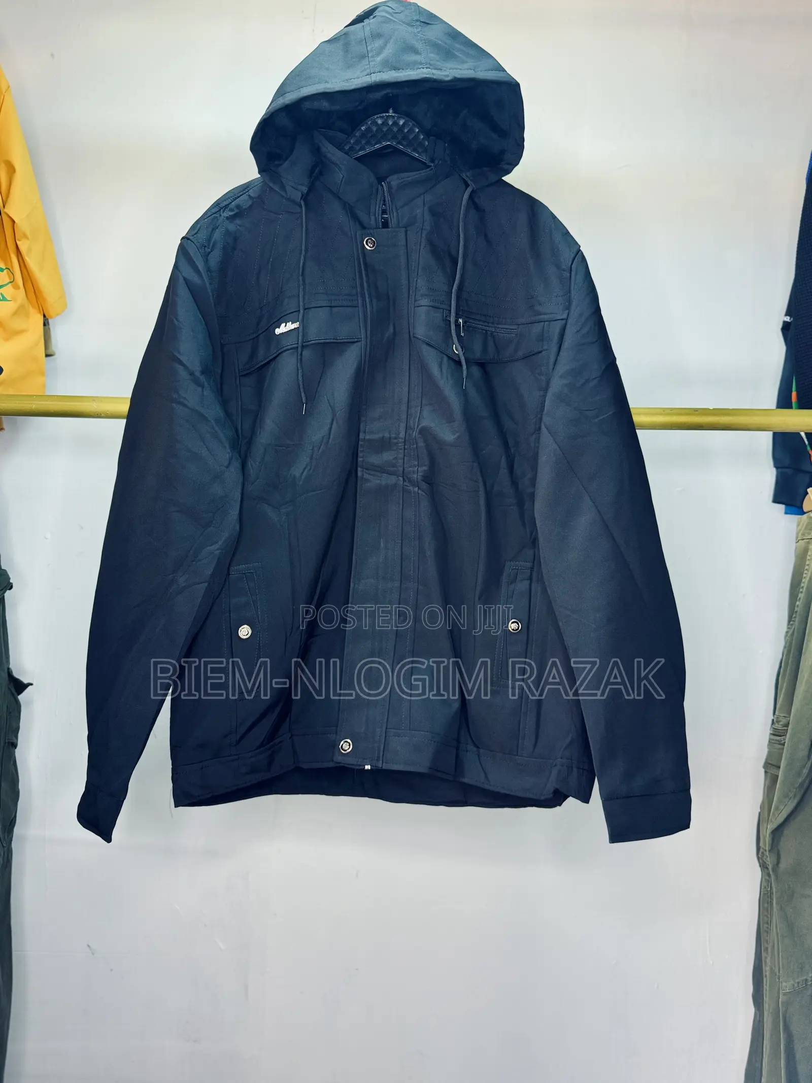 Original Hooded Plain Winter Jacket Available In Stock