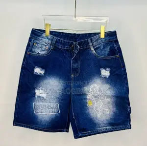 Strong Texture Short Jeans Available in Stock