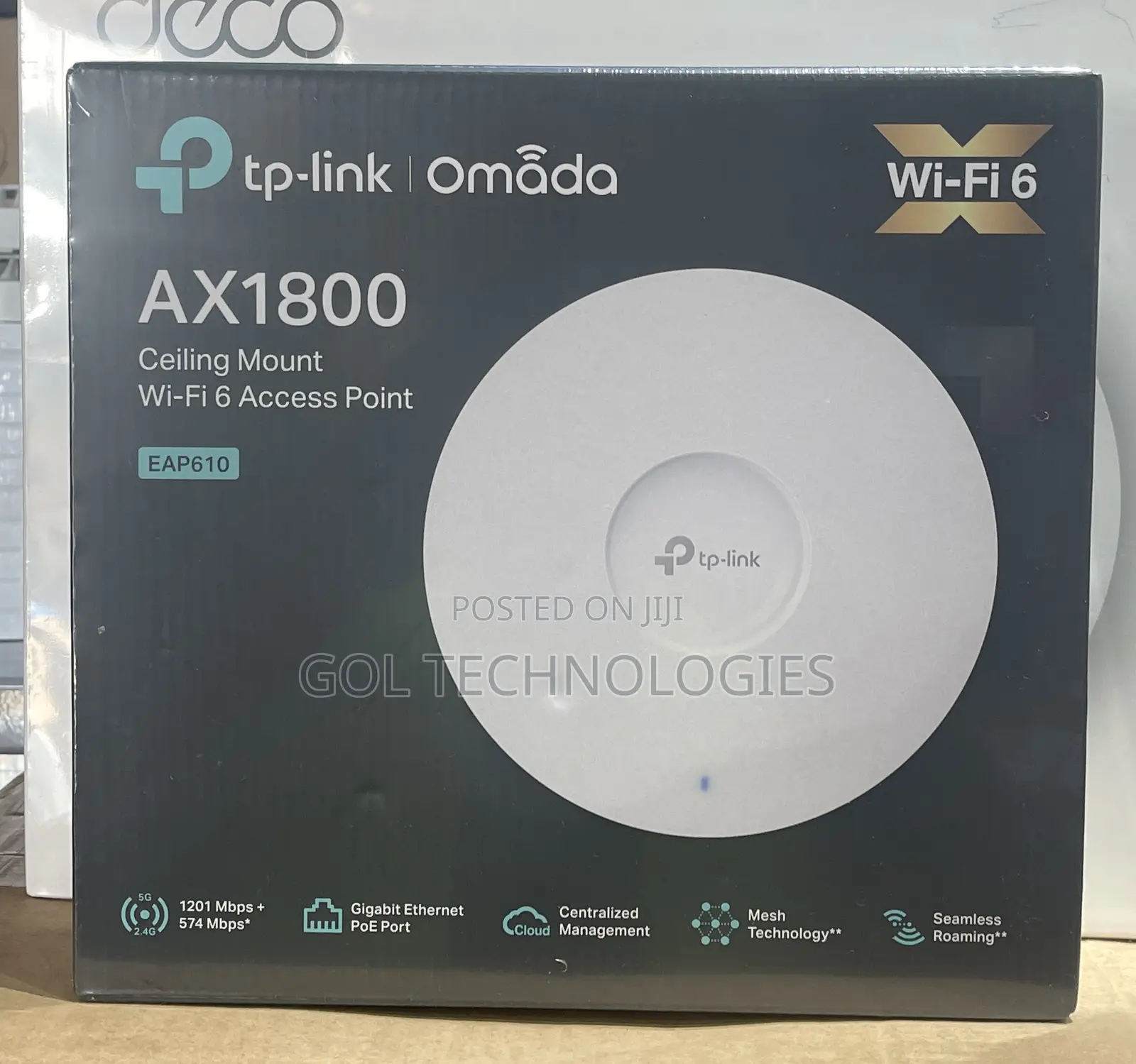 Tp Link Ax1800 Ceiling Mount Wi-Fi 6 Access Point Eap610 Omada