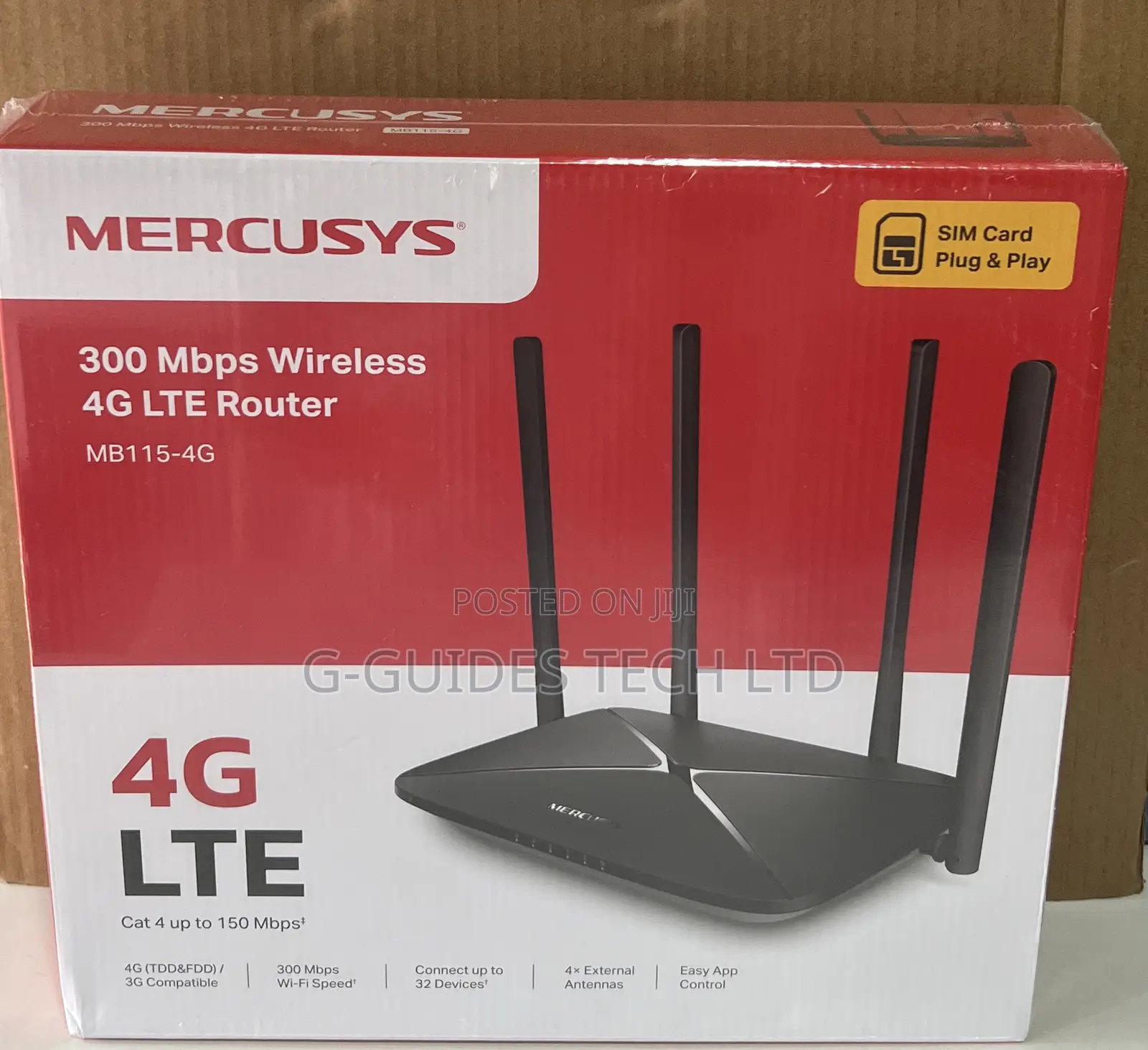 Mercusys 300mbps Wireless 4g Router Mb115-4g