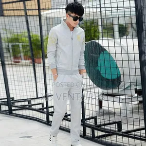 Sweatsuits for Men 2 Piece Sets-Grey