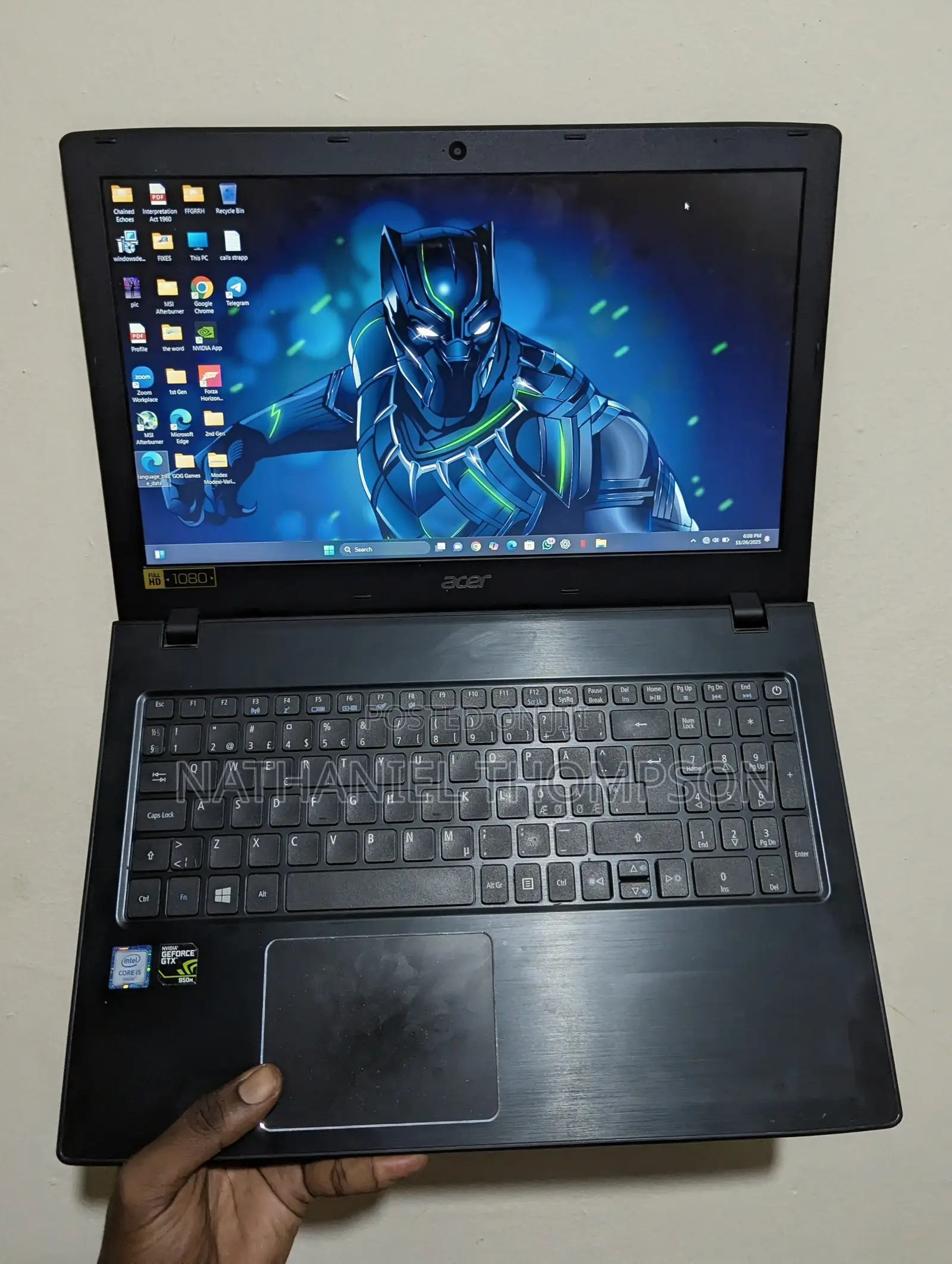 Laptop Acer Aspire E15 6GB Intel Core i5 HDD+SSD 128GB