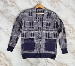 Checked Cardigan