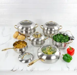 Sq Professional Lustro Stainless Steel Saucepan and Casserole Set 6pc