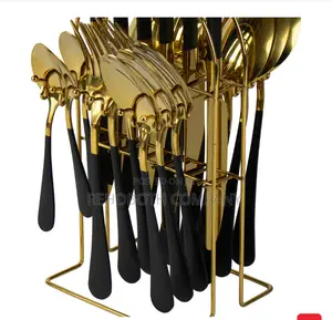 Sq Professional = Luxury Tableware Stainless Steel Cutlery Set 25pcs