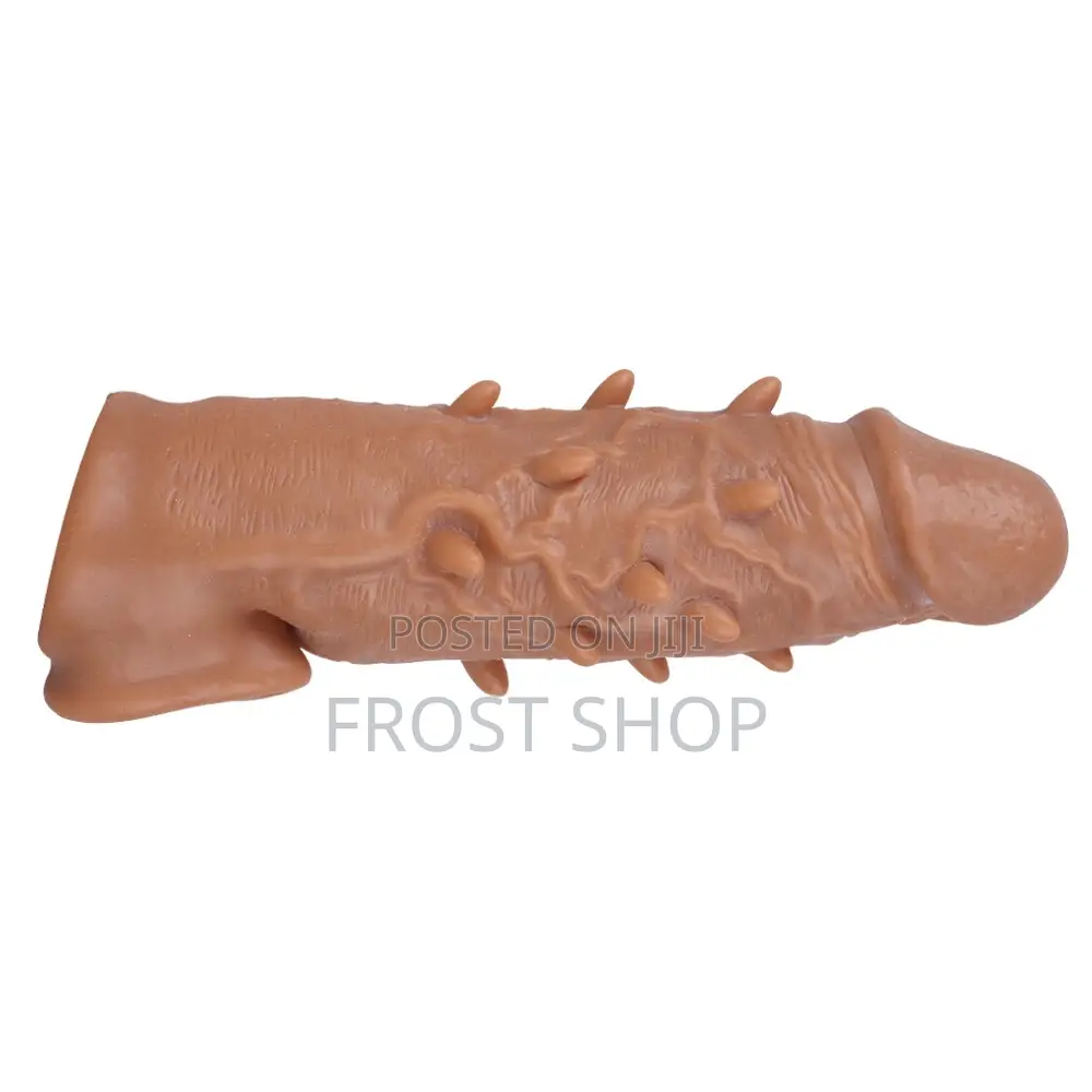 Textured Liquid Silicone Penis Extender Sleeve