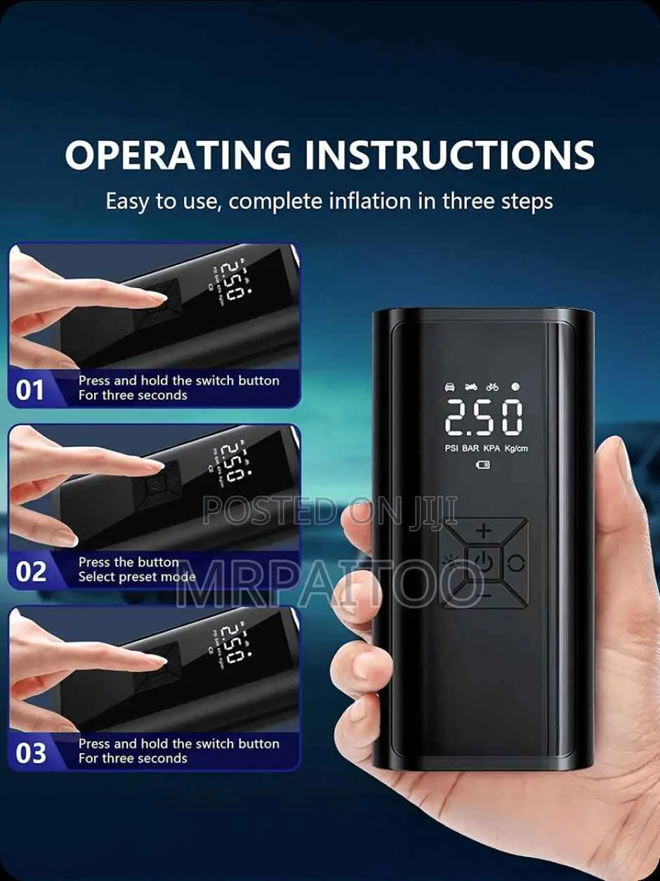 Auto Car Air Pump Digital Inflator